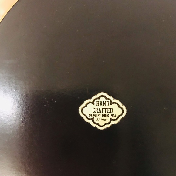 6 gold painted round coasters and box. Hand crafted in Japan. - Picture 8 of 12